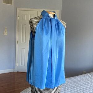 Ann Taylor Vibrant Blue Sleeveless Blouse